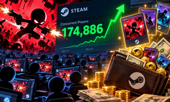 Tựa game 7 năm tuổi bất ngờ bùng nổ trên Steam, hơn 170.000 người cùng lúc đổ xô trải nghiệm, không vì chất lượng mà chỉ để làm 'dày ví'