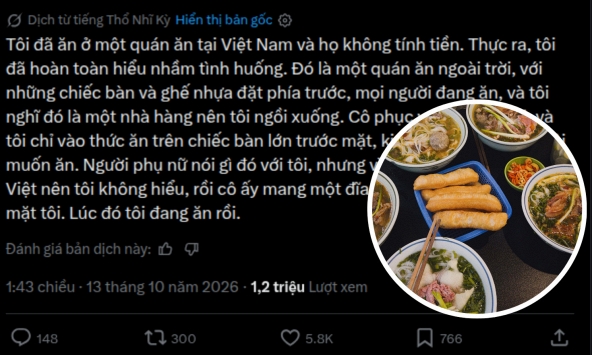 Khách Tây khi đi ăn quán vỉa hè ở Việt Nam, lúc tính tiền bị từ chối: Chuyện đang ầm ĩ MXH quốc tế