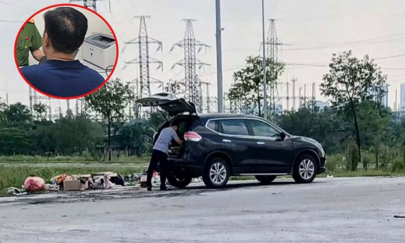 Danh tính người đàn ông đi ô tô vứt rác ra đường ở Nghệ An, công an mời làm việc