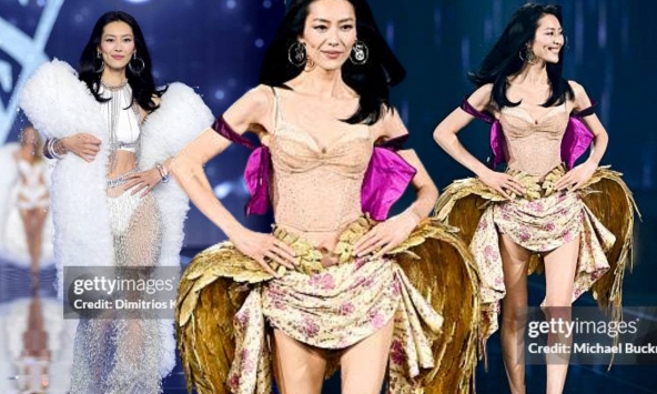 Xin vía Tỉnh Bách Nhiên có bạn gái 'ate' trọn sàn diễn Victoria's Secret Fashion Show 2026!