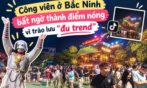 Một đời sống cực nhộn nhịp xung quanh Công viên Lãm Làng nổi tiếng Bắc Ninh: Đông vui như Phố đi bộ Hà Nội