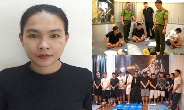 Đồng loạt kiểm tra 12 cơ sở lưu trú lúc rạng sáng, công an ra quyết định khởi tố Nguyễn Thị Thùy Linh SN 1996 cùng chồng hờ