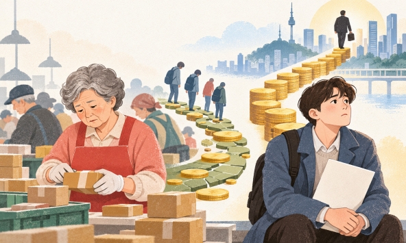 9/10 việc làm mới ở Hàn Quốc là việc 'vụn', người già đi làm thêm tăng vọt còn người trẻ khó kiếm việc: Khoảng cách lương chạm kỷ lục