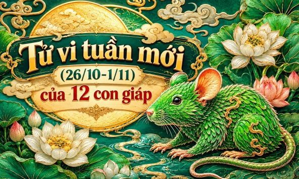 Tử vi tuần mới (26/10-1/11): Top 3 con giáp được Thần Tài rót lộc, công việc hanh thông, tiền bạc dồi dào