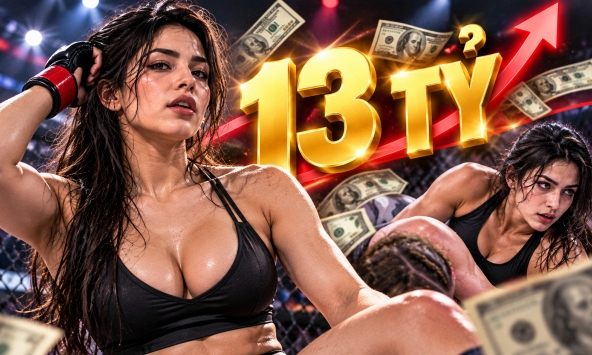 Gặp sự cố trang phục ngay trên sóng trực tiếp, hot girl MMA dù thua trận vẫn vui, kiếm hơn 13 tỷ