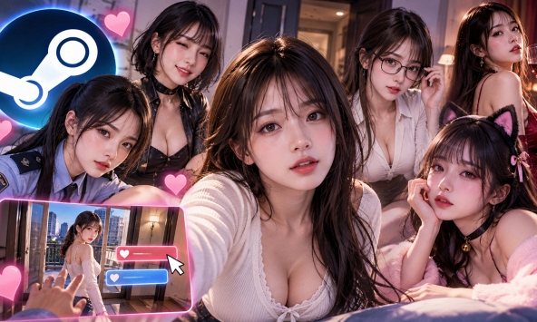 Tựa game hẹn hò với dàn mỹ nhân xinh đẹp tung bản chơi thử miễn phí, gây sốt Steam, rating cực kỳ lạc quan
