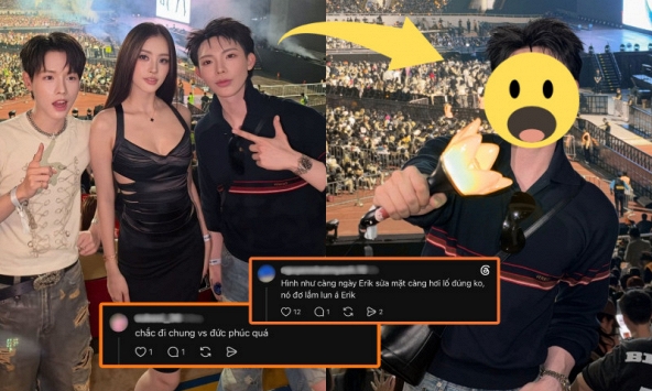 Gương mặt lạ hoắc của Erik khi cùng Đức Phúc xuất hiện ở concert BIGBANG