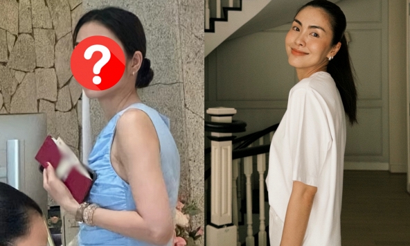 Camera thường lia trúng con dâu tỷ phú Johnathan Hạnh Nguyễn ở quán cafe