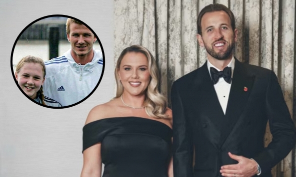 Cô bé 4 tuổi bên cạnh Beckham giờ đây trở lại hậu phương của Harry Kane với chuyện tình “độc nhất vô nhị”