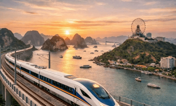 Lần đầu tiên, Việt Nam làm tuyến tàu 350km/h chạy liên tỉnh, Hà Nội đi Hạ Long chỉ khoảng 30 phút, vốn hơn 147.000 tỷ