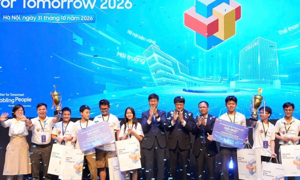 Samsung Solve for Tomorrow 2026 tôn vinh những tài năng trẻ xuất sắc