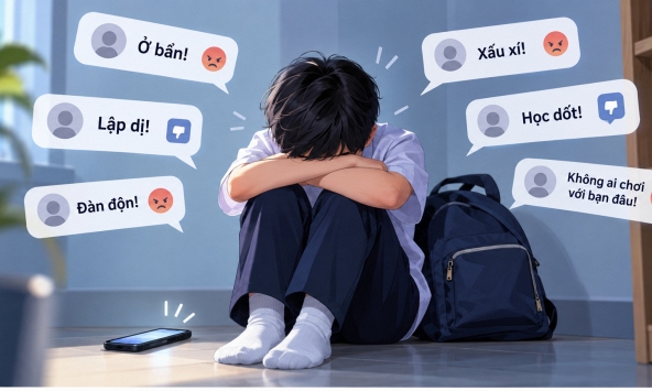 Cha mẹ nên làm gì khi con bị bắt nạt trên môi trường mạng