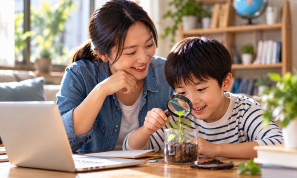 Mẹ học cùng con thay vì chỉ dạy con