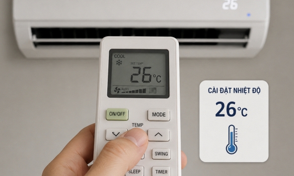Không phải 26 độ C, đây mới là mức nhiệt điều hòa vừa mát vừa giúp tiết kiệm tiền điện
