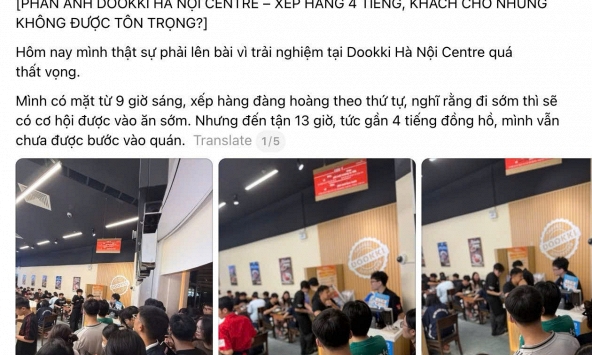 Chuỗi buffet lẩu nổi tiếng lại gây tranh cãi: Khách chờ gần 4 tiếng vẫn chưa được ăn, bức xúc vì tình trạng chen hàng và thiếu công bằng