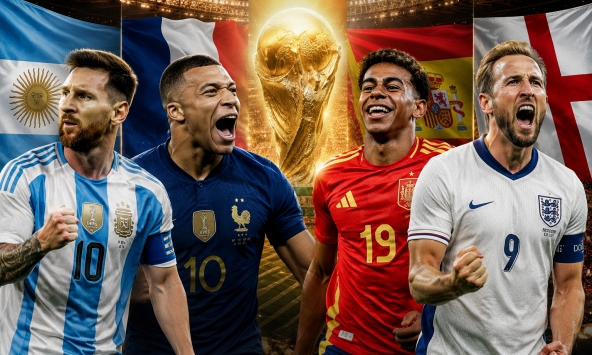 Bất ngờ bảng xếp hạng 4 ứng viên vô địch World Cup 2026: Messi và Argentina xếp cuối, số 1 không phải Pháp