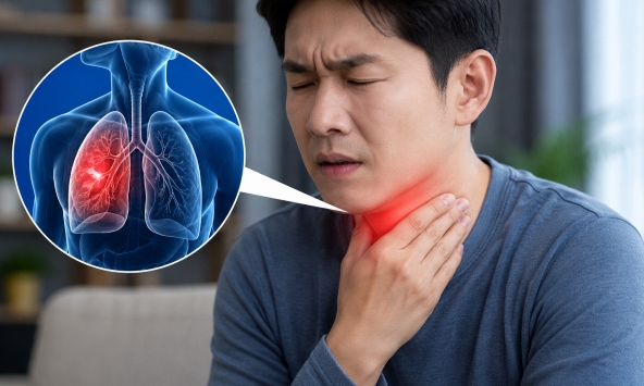 Bác sĩ cảnh báo: 3 BIỂU HIỆN ở cổ họng có thể là “tín hiệu sớm” của VIÊM PHỔI, nếu bỏ qua có thể trở nặng