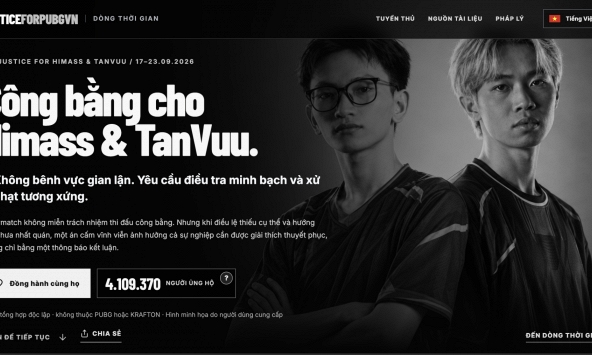 Hơn 4 triệu người ký đơn đòi công bằng cho hai tuyển thủ Himass và Tan Vuu