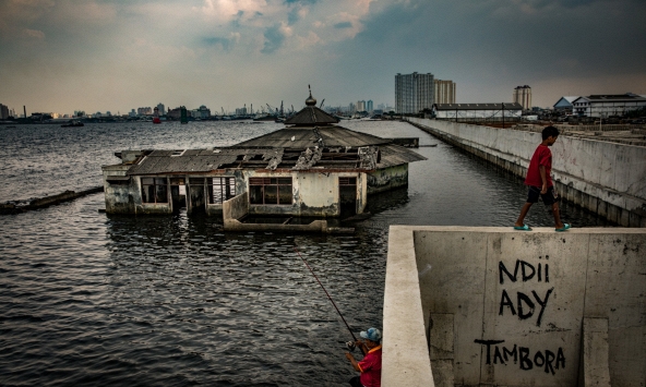 Một thành phố gần Việt Nam đang lún xuống 