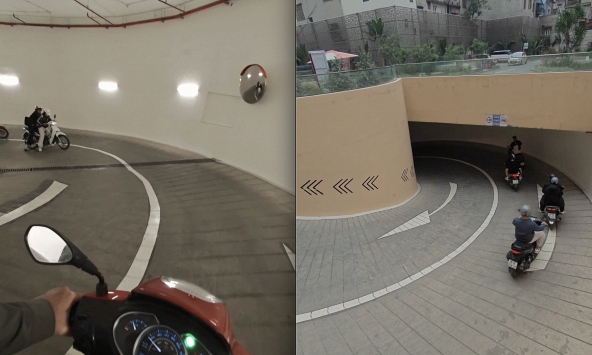 Trực tiếp lái xuống hầm xe “ám ảnh” nhất Hà Nội lúc này, liệu có đáng sợ như lời đồn?