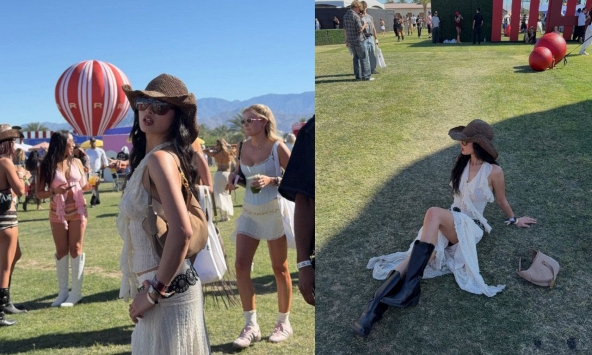 Ảnh gái xinh mặc đơn giản thả dáng trên bãi cỏ nhận hơn 50 ngàn tim, xem profile còn đỉnh hơn nữa