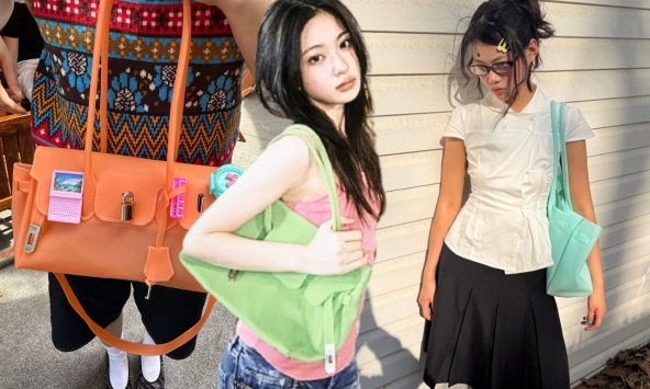 Chiếc 'túi thạch' đang khiến hội gái xinh mặc đẹp phát sốt: Kiểu dáng giống Hermès Birkin nhưng giá chỉ gần 2 triệu đồng