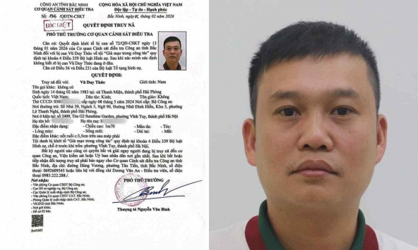 Truy nã đặc biệt Vũ Duy Thức SN 1983