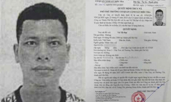 Quyết định truy nã nhân viên y tế Vũ Tất Đạt