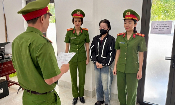 Thi hành bắt tạm giam Trần Thị Thu T 45 tuổi