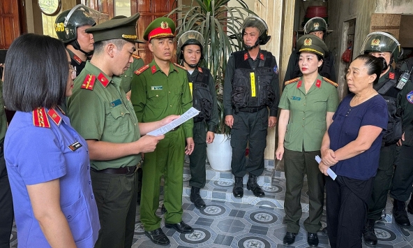 Công an thông tin về việc bắt tạm giam đối tượng Lê Thị Thủy 58 tuổi