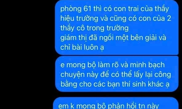 Nóng: Khởi tố vụ sai phạm thi tốt nghiệp THPT tại Quảng Trị sau tin nhắn gửi Bộ GD-ĐT
