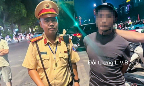 Người đàn ông SN 1993 bị bắt giữ tại chốt đo nồng độ cồn ngay khi vừa dừng xe