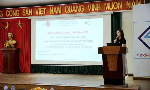 TS Trần Diệu Linh và vật liệu giải phóng khí cho tái tạo mô