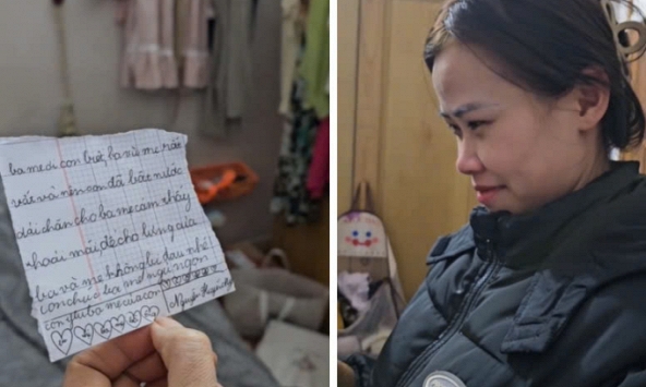 Nửa đêm đi làm về phát hiện mẩu giấy nhỏ của con gái để ở giường, mẹ vừa đọc vừa khóc nức nở