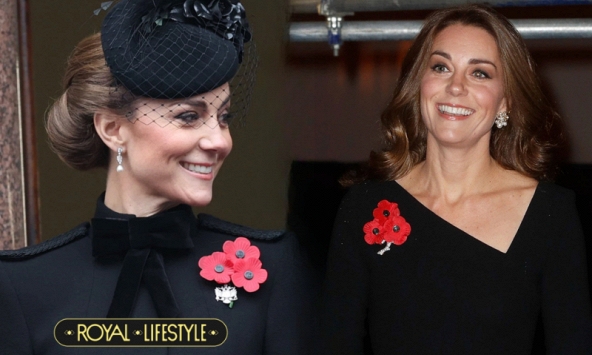 Vì sao Vương phi Kate luôn đeo 3 bông hoa anh túc 'tử thần' lên áo khoác, bí mật gia tộc được hé lộ!