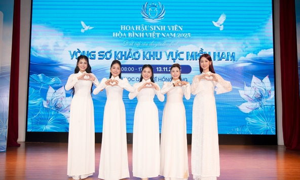 Hoa hậu Quế Anh xuất hiện tại vòng sơ khảo, trực tiếp chọn thí sinh vào bán kết HH Sinh viên Hòa bình Việt Nam 2025