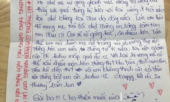 “Mẹ rất trắng và vô cùng đẹp nên đừng tự ti nữa'; 'Đừng im lặng làm tim con đau” - bức thư khiến nhiều bậc cha mẹ lặng người
