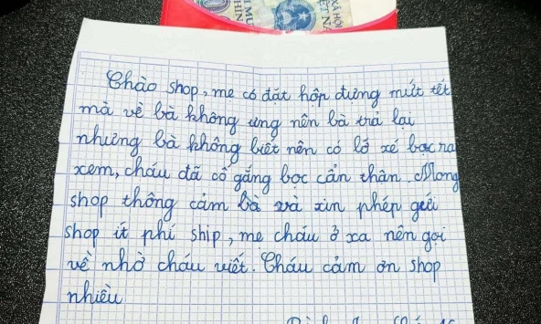 Tờ giấy nhắn của cậu bé lớp 4 đang khiến dân tình 'lịm tim': Ai mà nỡ giận một bà mẹ tinh tế và đứa con ngoan ngoãn nhường này!