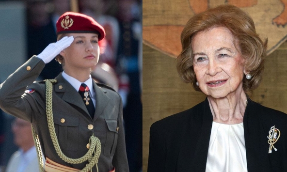 Bức thông điệp ẩn giấu sau chiếc cài áo Nữ hoàng Sofia dành tặng Công chúa Leonor 20 tuổi