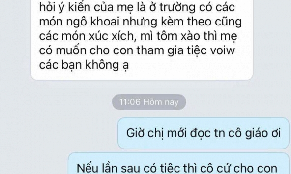 Đoạn tin nhắn với giáo viên đang gây tranh cãi: Chuyện 'bé xé ra to' hay nhiều người quá dễ dãi với chính sức khỏe của con mình?