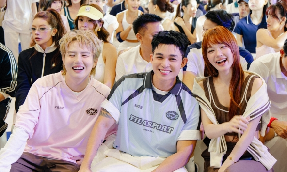 Minh Hằng, Jun Phạm, Duy Khánh cháy hết mình tại  “Sân chơi FILA Pickleball” ngay giữa trung tâm thương mại 