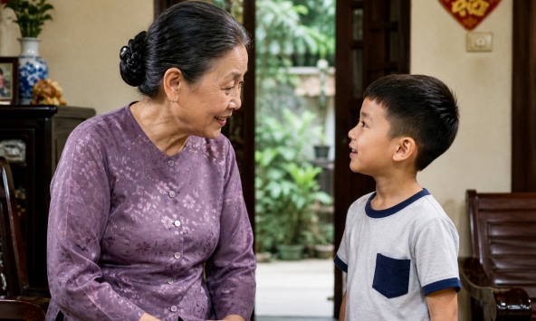 Bà nội hỏi “về nhà ngoại chơi được cho bao nhiêu tiền”, đứa trẻ 7 tuổi đáp một câu không ai chê được!