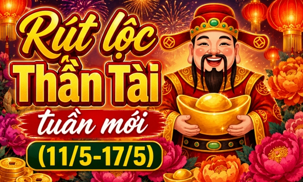 Tặng bạn quẻ may mắn từ Thần Tài trong tuần mới (11/5-17/5): Tuổi nào lộc đổ về tay, tuổi nào vận đỏ như say ân tình?