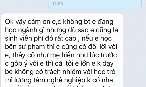 Phụ huynh nhắn tràng dài 'dạy đời' nữ gia sư vì không chịu dạy với mức phí 90.000 đồng, 4 tháng sau lại nhắn thêm 1 tin 'KHÓ HIỂU'!