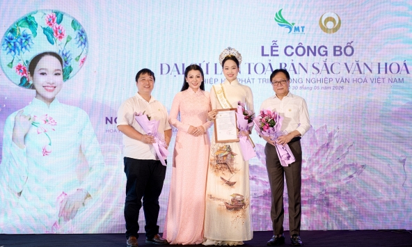 Hoa hậu Nguyễn Thị Mỹ Linh trở thành Đại sứ lan tỏa bản sắc văn hóa Việt