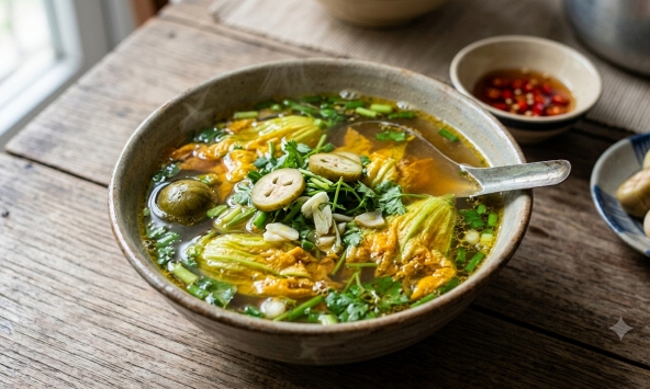 Loài hoa vàng ươm nấu với sấu được nồi canh thanh mát, là 'suối nguồn' vitamin giúp chống nắng nội sinh, làm sạch lá gan