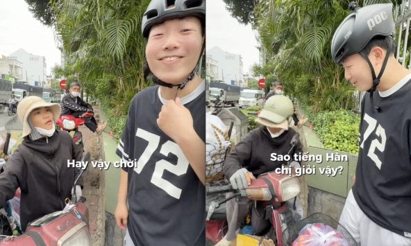 Thị trường lao động khắc nghiệt đến mức nào: Chị bán trái cây cũng có thể là một 'cao thủ' tiếng Hàn