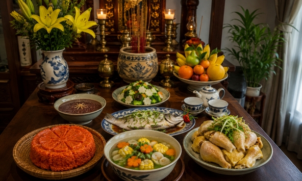 Mùng 1/7 âm, đừng chỉ nghĩ mâm cúng có gì: Từng món ăn còn gửi gắm một lời cầu mong