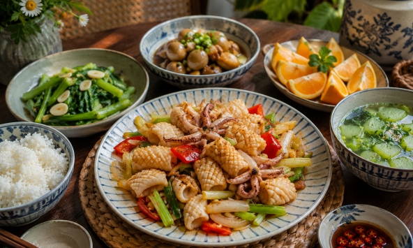 Mực xào muốn giòn ngọt như ngoài hàng, bí quyết lại nằm ở lúc chưa bật bếp