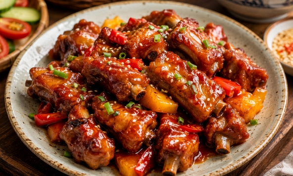 Có một bước mẹ luôn làm trước khi xào sườn, nhờ vậy thịt mềm mà sốt bám óng từng miếng
